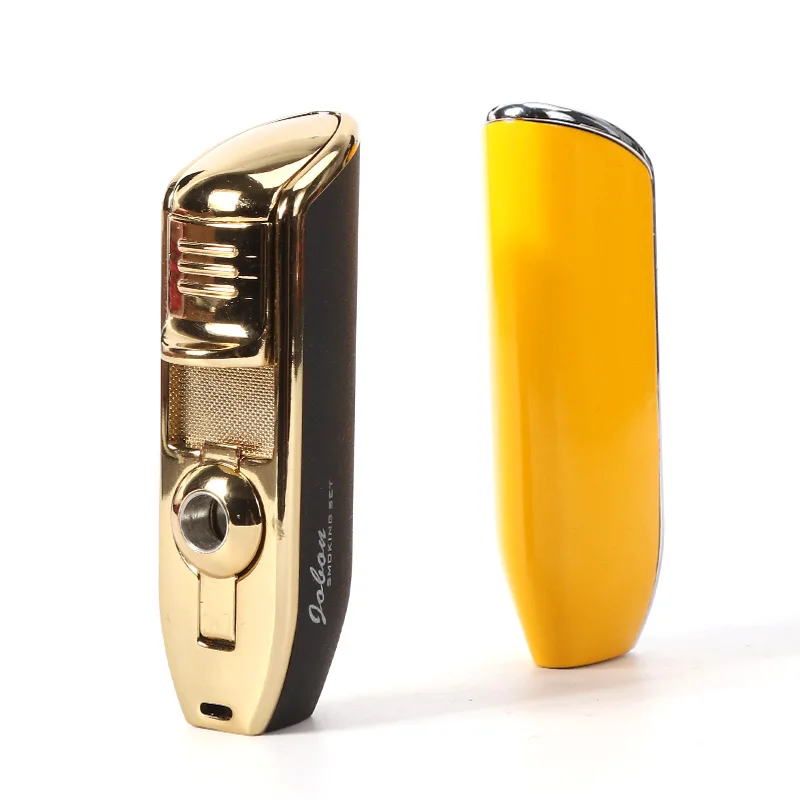 New Flame Lighter Fire Cigar High Quality Safe Wholesale Strong Cigarette Lighter Customizable logo