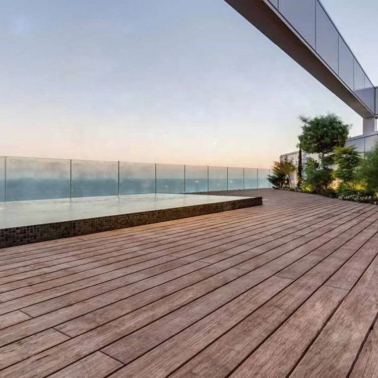 Outdoor Non-slip Hardwood Bamboo Decking for home garden with waterproof