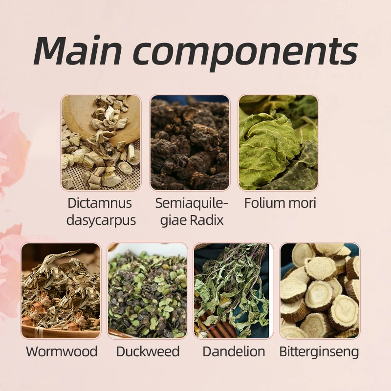 Aiyu Chinese Natural Herbal Woman Bath Powder For Improve Chest Tightness And Irritability