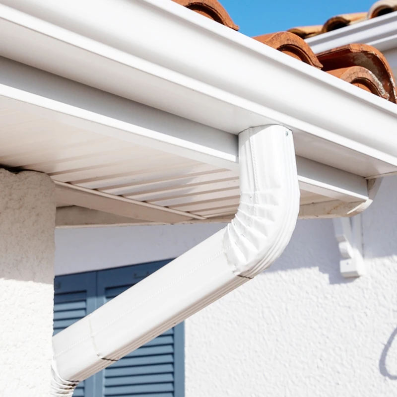 Low Price Factory aluminium Gutter Elbows White Gutter Elbows 75 degrees Gutter Elbows