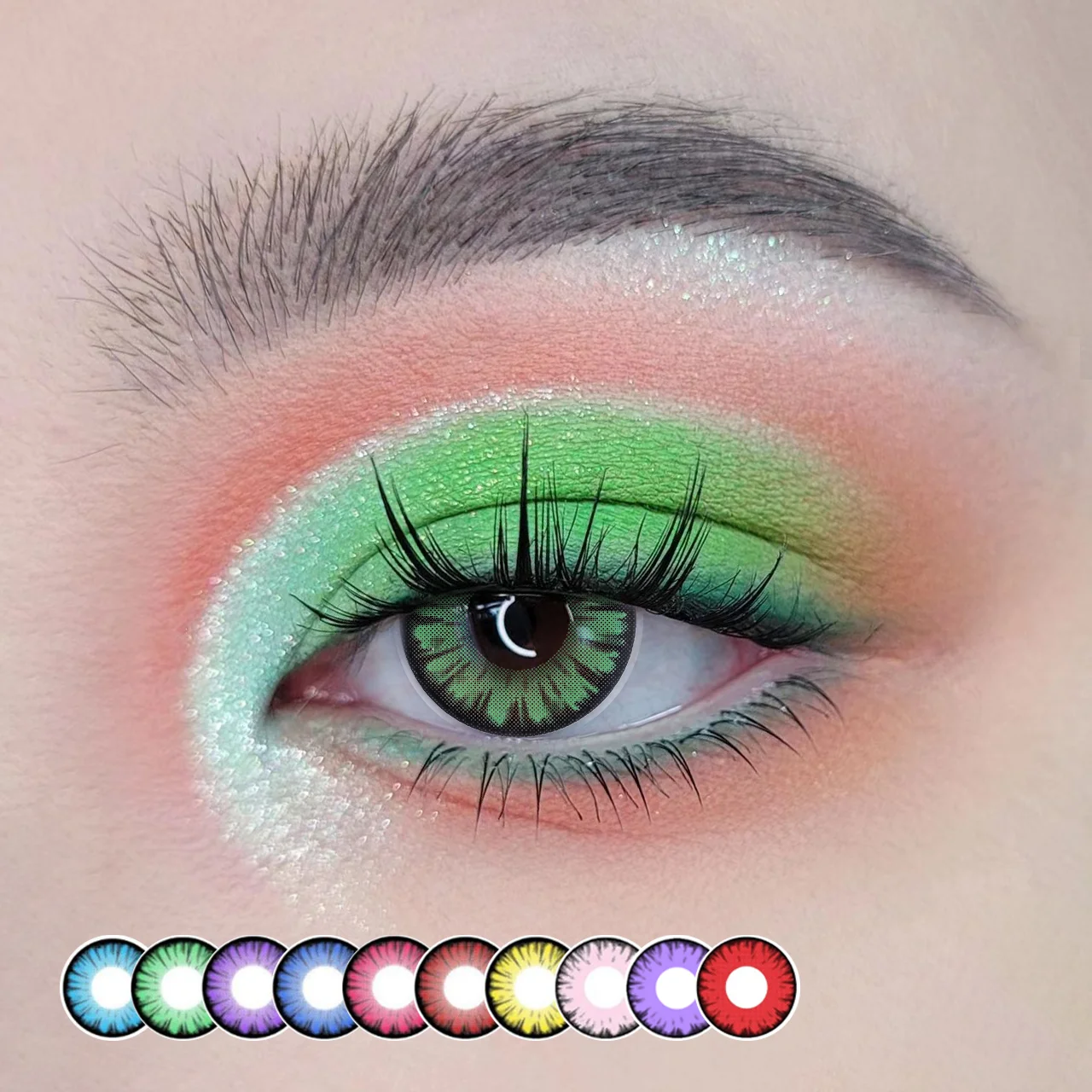 TX brand wholesale new cheap coloured cosmetic color contacts eye lenses 1$ lentes de contacto