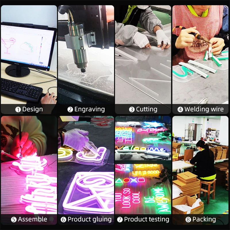 TEXAS  Signboard Customization New Product Neon Light Sign Custom High Quality Acrylic Board Smart Light Led Neon Sign