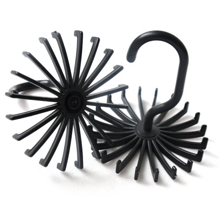 Plastic scarf holder flexible hangers for home use