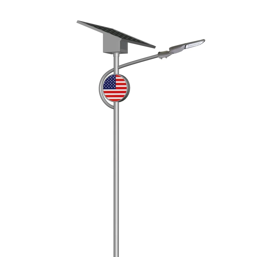 MPPT charging 30W LED solar street light 5 meters H.D.G. pole 60W mono solar panel 30Ah 12v lithium battery