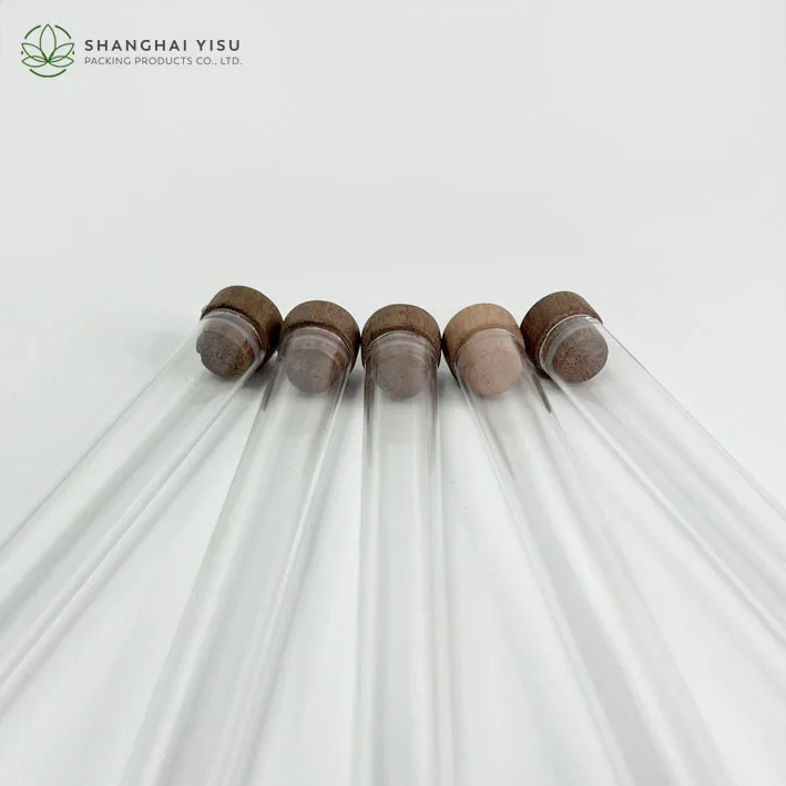 Flat Bottom Glass Test Tube with cork lid