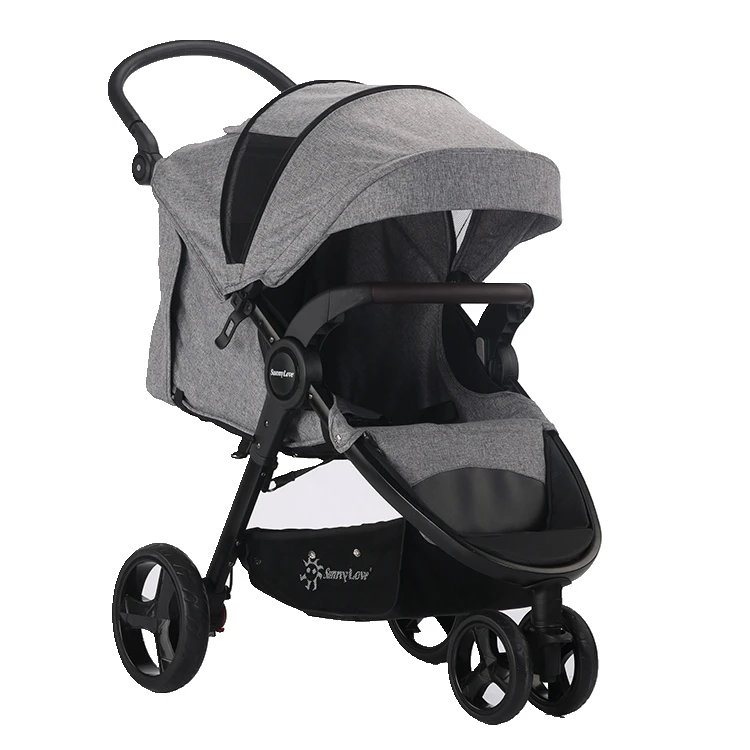 folding handle eva 3 wheel baby carriage /tricycle baby pram 3 in 1