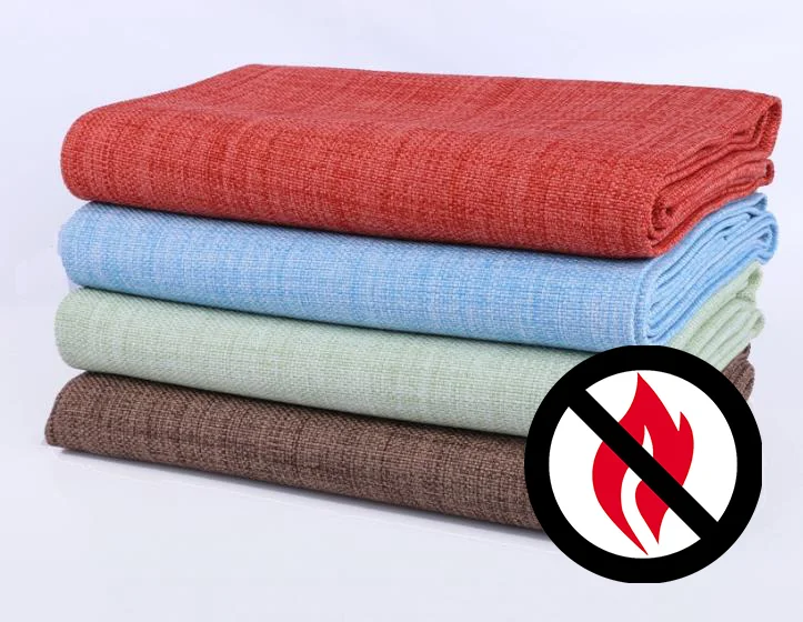 Inherent Fire Retardant Fabric hospital hotel room office Textile fireproof Flame Retardant Resistant Blackout curtain Fabric
