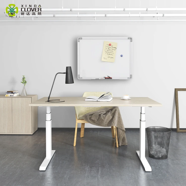 
Ergonomic Height Adjustable Sit Standing Electric Office Desk with Dual Motor 3 Stage Up Lifting Legs 