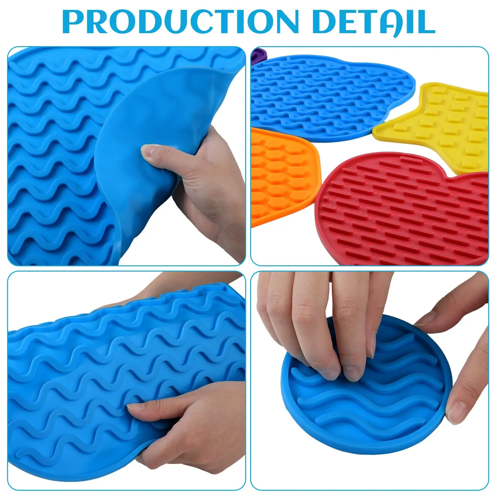 12Pcs Matching Game Sensory Discs Sensory Circles Silicone Mat Tactile Stimulation for Calming Sensory Play