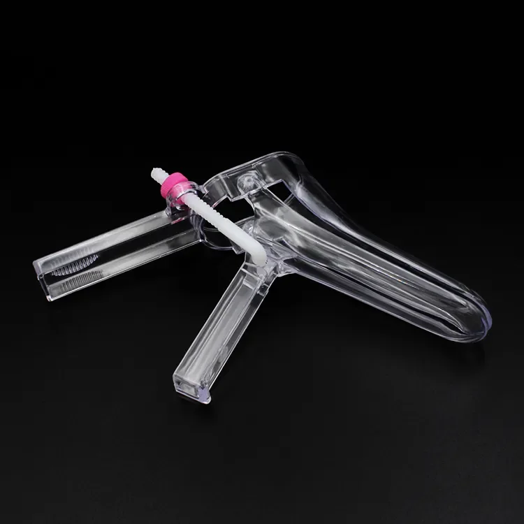 Sterile Disposable Plastic Medical Vaginal Speculum With Side Screw