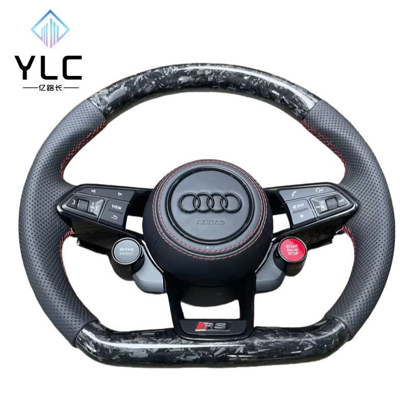 Подгонянное углеродное волокно для рулевого колеса Audi с гладким дизайном автомобиля