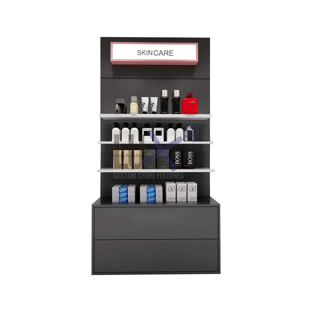 Oem&Odm Display Rack Cosmetic Store Display Cabinet Lipstick Makeup Display Stand
