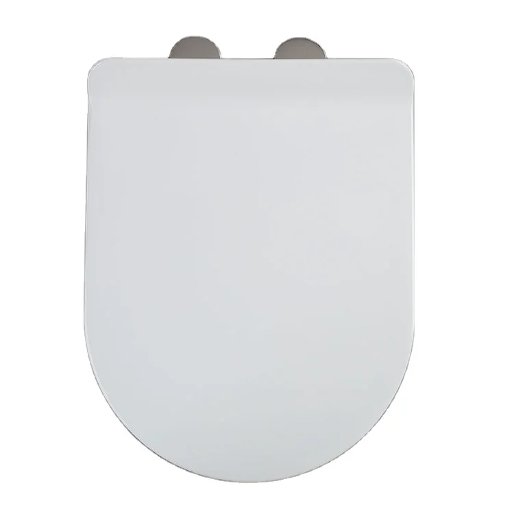 
sanitary ware toilet seat plastic material soft closed two stainless hinges for bathroom 