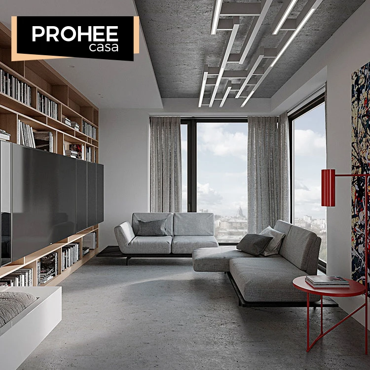 Современная мебель для дома PROHEE, высококачественный книжный шкаф из массива дерева