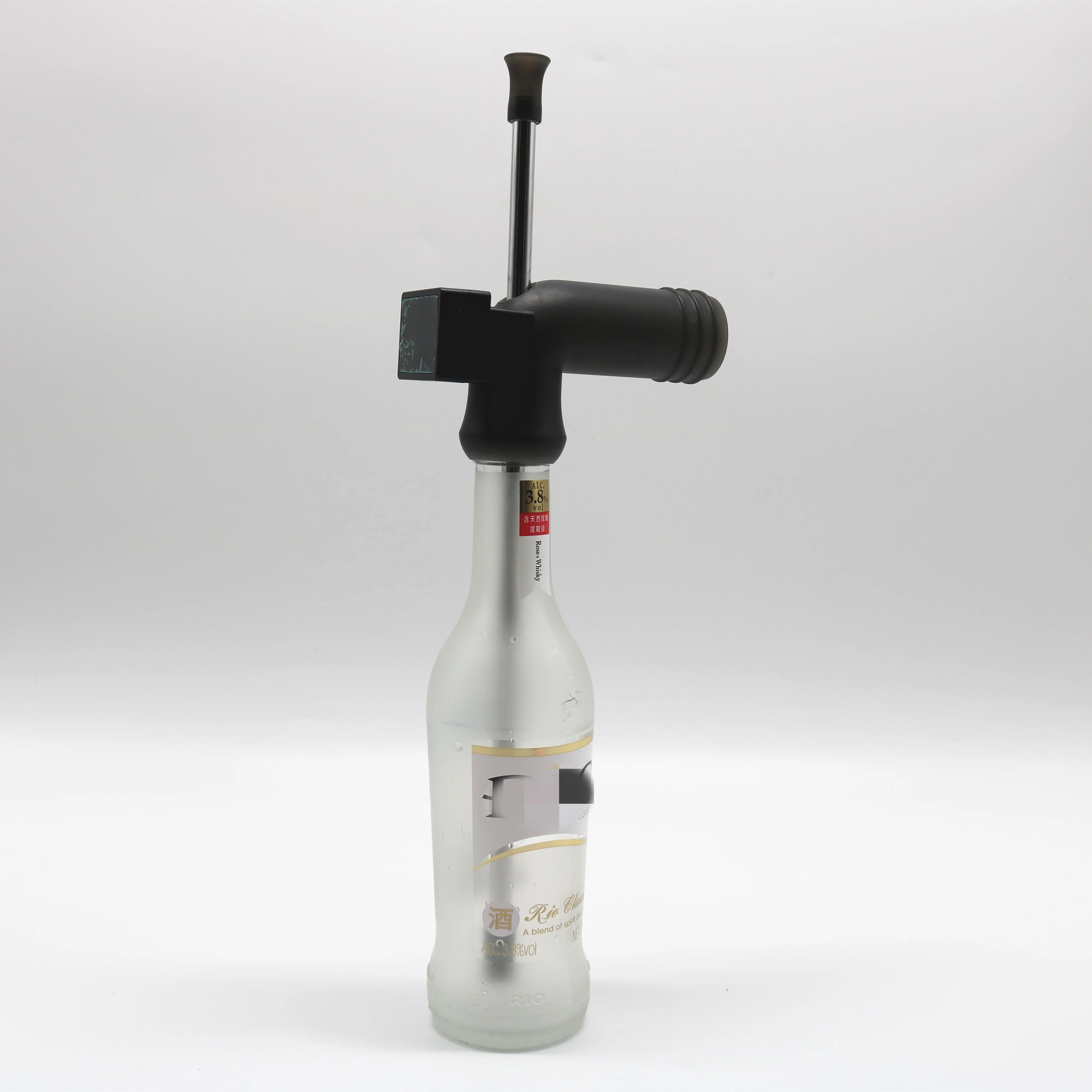 New arrival customize led timer beer snorkel drinking for bottle