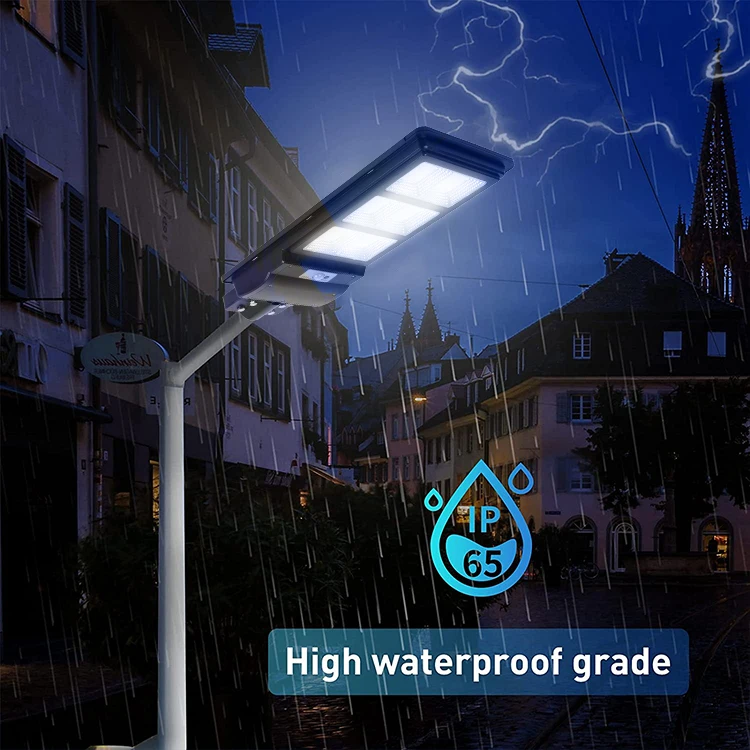 Waterproof Ip65 Outdoor Light Control Abs Housing 90w 120w 150w All In One Integrated Led Solar Street Lamp