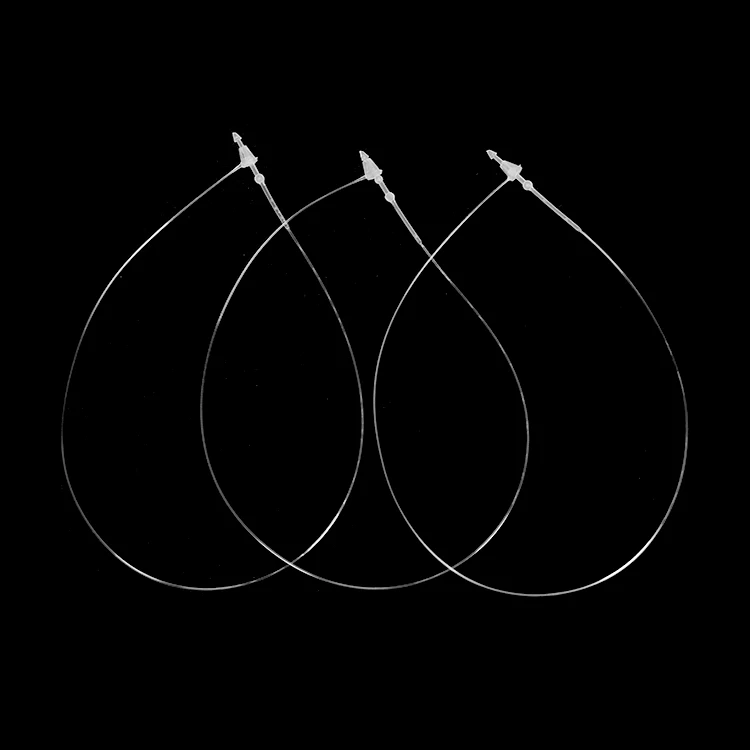 Производитель место 12 дюймов одежда держатель для бирки с замком застежкой пластик PP петли булавки
