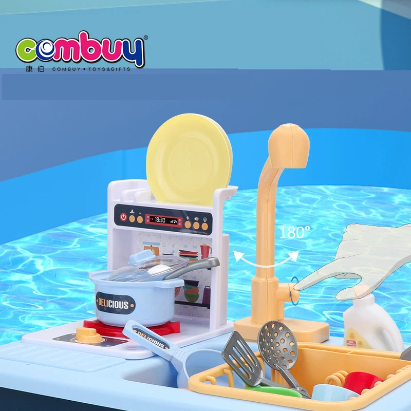 Игровой домик для приготовления пищи игра кухни фильтр воды детские игрушки раковина мытья