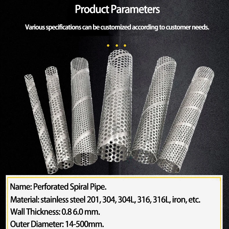 Seamless Welded Spiral Metal Tube for Well Drilling with Circular Mechanical Protection Shield and Wire-Wrapped Filter Cylinder