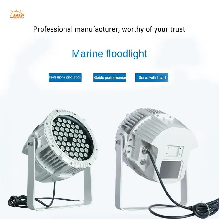 Fixed marine LED searchlight C5M grade corrosion resistant waterproof IP66 marine search light