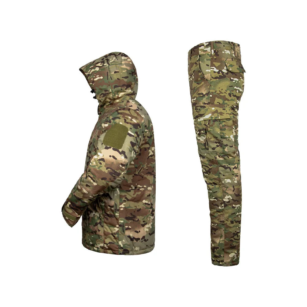 GAF Rip-stop Combat Uniform Polyester Waterproof Thermal Winter Men Tactical Jacket with Fleece