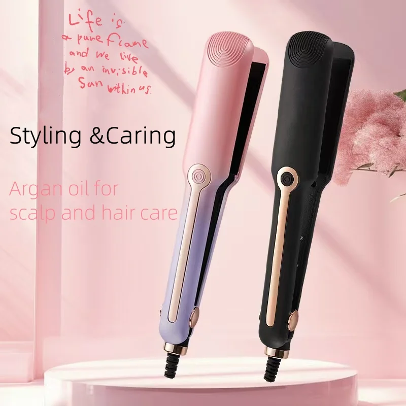 30W PTC Heater El Mejor Alisador De Doble Uso Para Straight Roll Curler Negative Ion Hair Straightener