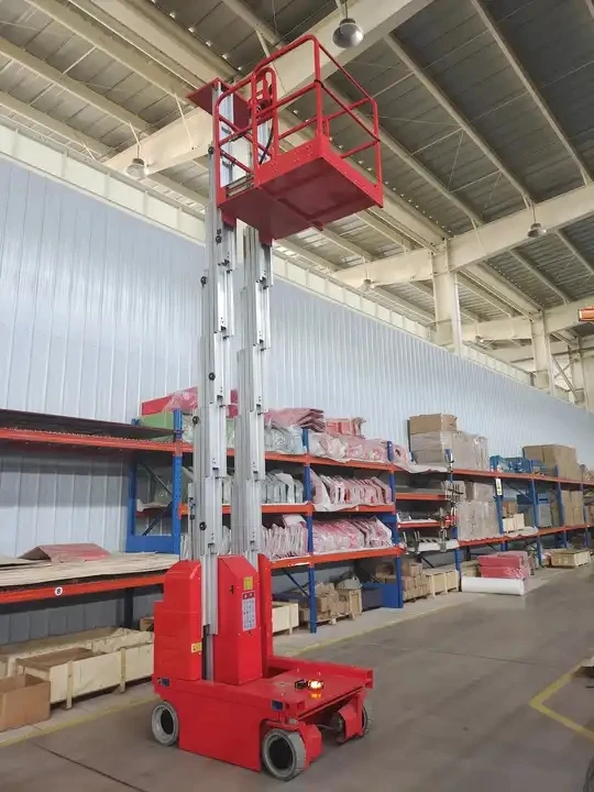 BTSP2 High Quality Electric Aluminium Alloy Telescopic Self Propelled Vertical Aerial Working Platform Lift