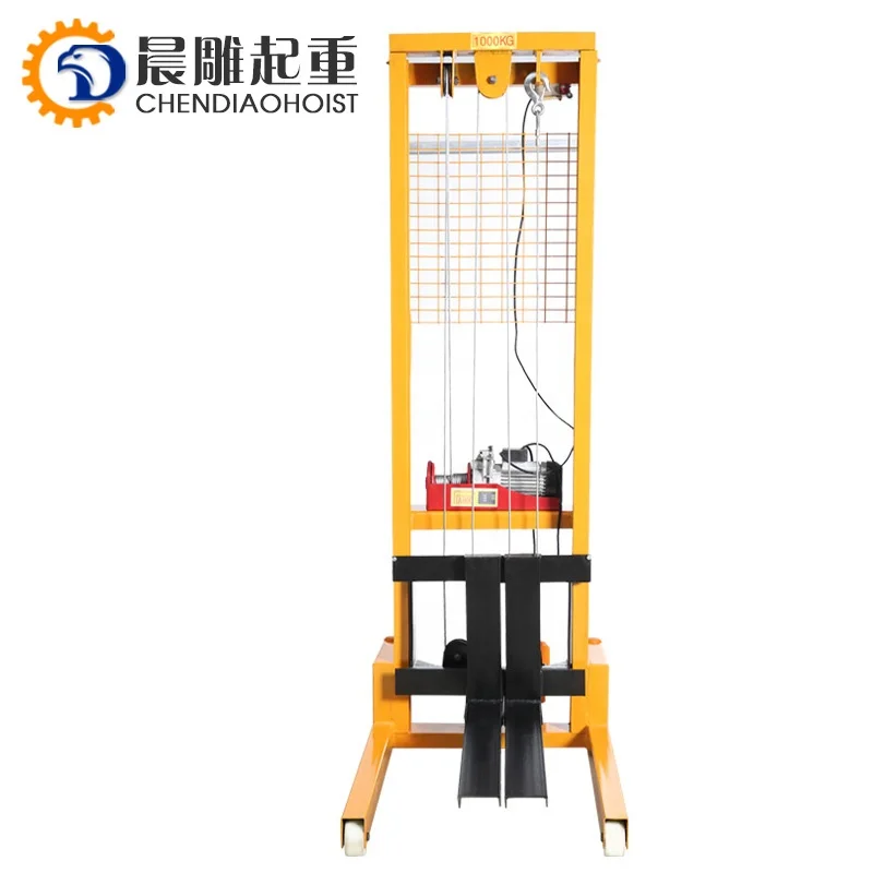 1TON HAND PALLET TRUCK AND MANUAL ELECTRIC STACKER POWER 1000KG