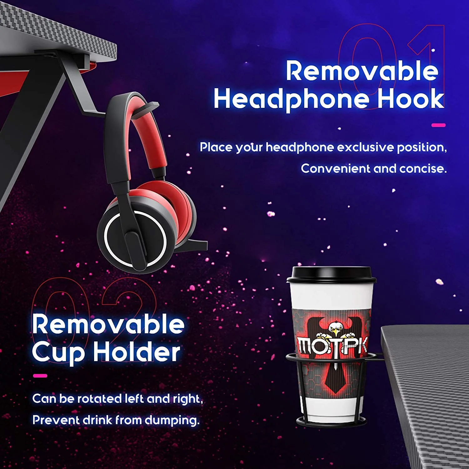 2024 Youtai wholesale price modern wooden multifunctional L-shaped room computer games esports table