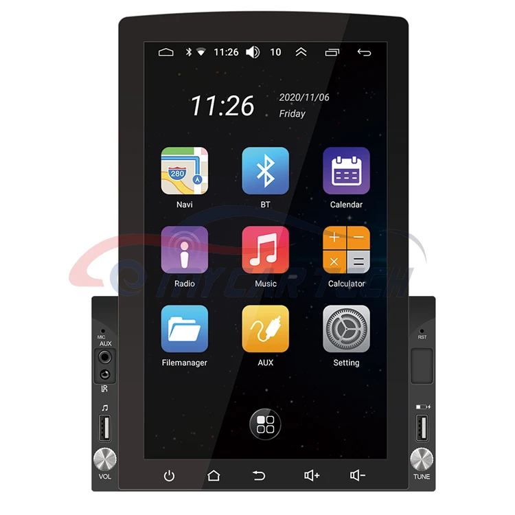 Автомагнитола 2 Din на Android с сенсорным экраном 10 1 дюйма Wifi Bt MirrorLink + 16 ГБ Mp5 плеер