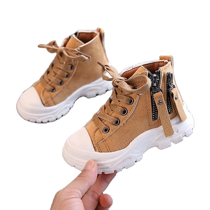 Spring Autumn New Arrive Fashion Children Boot Ankle High Guality Cool Small Baby New Design Warm Shoes Kids Boots