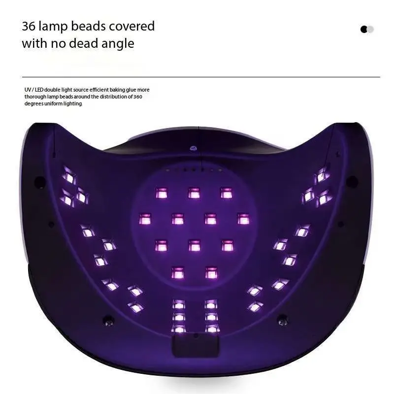 Creative Colorful Nail Lamp Four Leaf Clover Intelligent 168W High Power Baking Lamp Nail Oil Gel Drying Machine