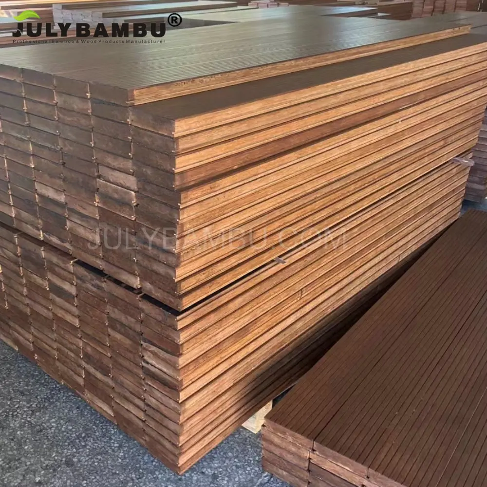 Factory Price Terrace Boards Woca Oiled Finished Decking Outdoor Bamboo Wood Flooring For Hospital