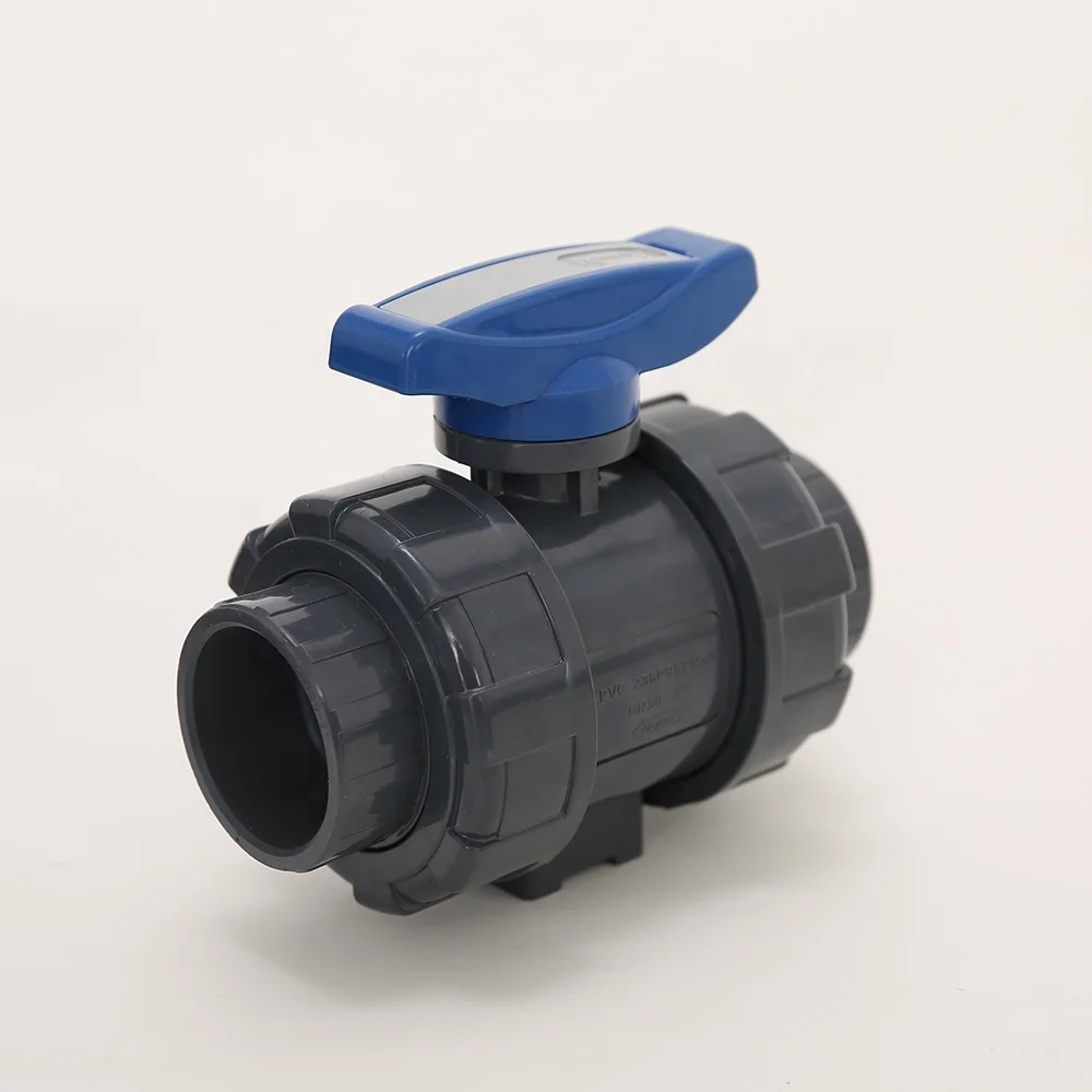 Valvulas para piscinas U-PVC для бассейна двойной шаровой клапан DN20