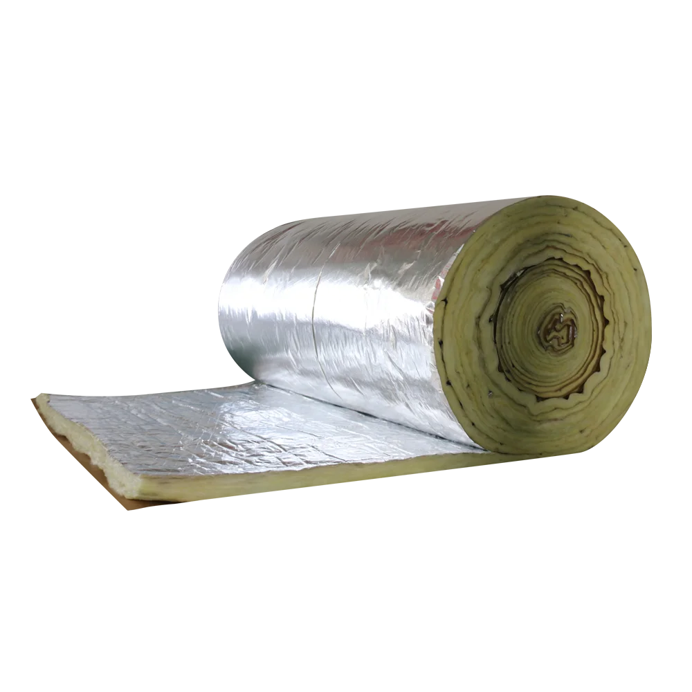 UET free sample thermal FIBERGLASS 16k 25mm thick fire insulation Maldives two sides double FSK foil coved glasswool rolls
