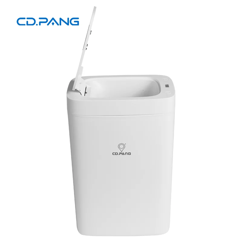 CD7168 Smart Waste Receptacles 6L trash bin sensor sensitive bathroom white square shape  European Style modern luxury smart hom