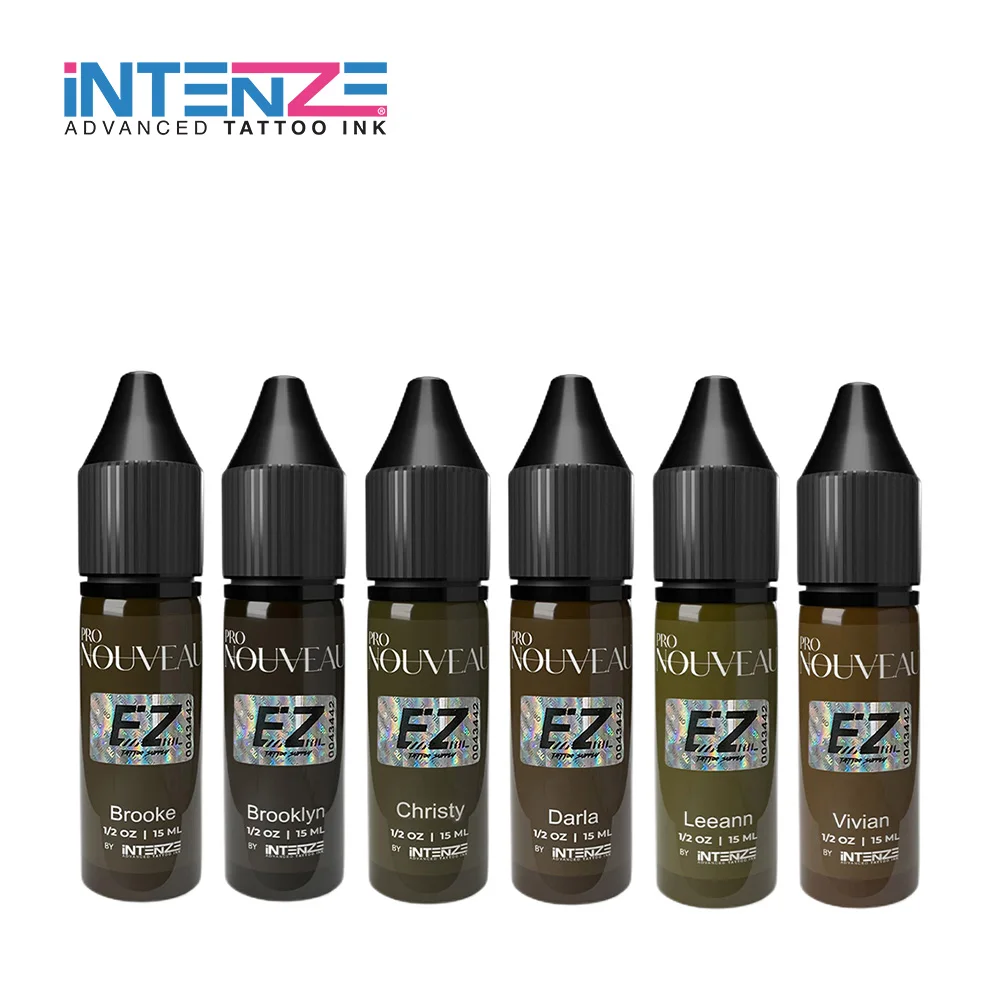 iNTENZE Pro Nouveau Permanent Makeup Pigments Eyebrows Tattoo Ink Microblading Brow Pigment