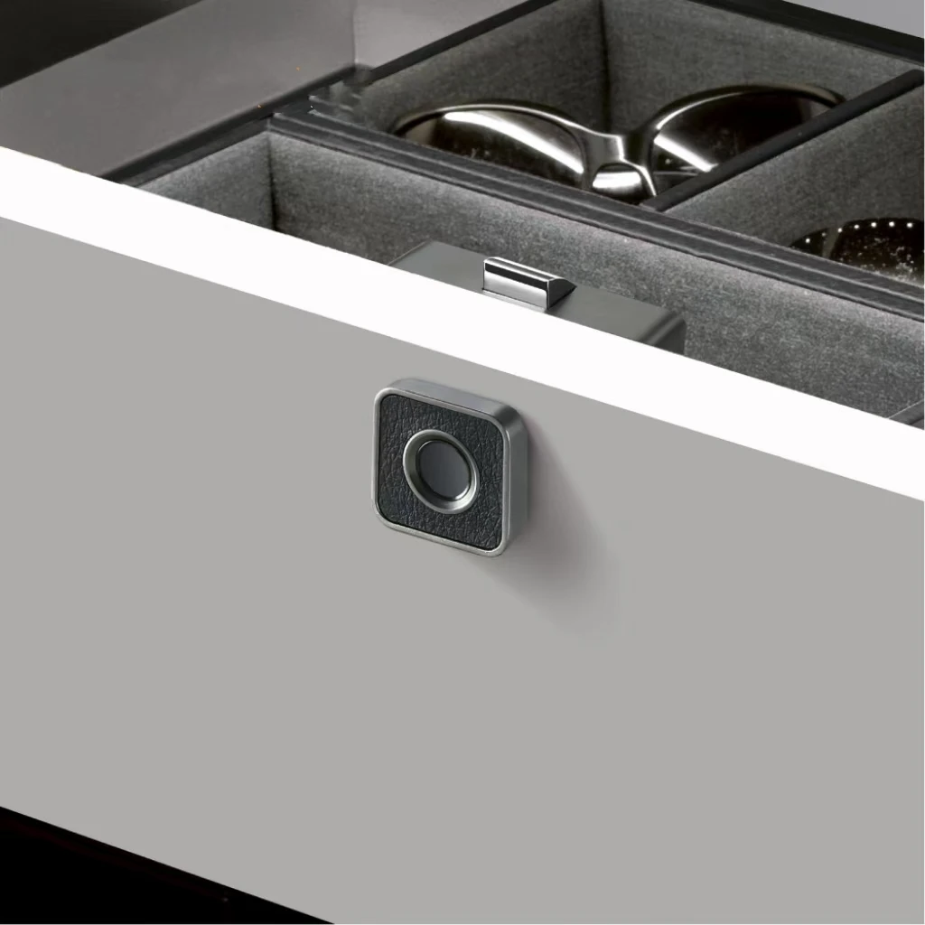 Minimally designed drawer password fingerprint lock cabinet door handle home intelligent lock