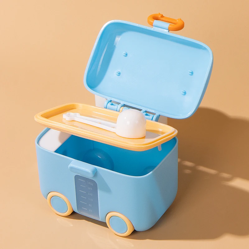 New BPA Free PP Portable Baby Formula Powder Storage Container with Spoon Milk Powder Dispense