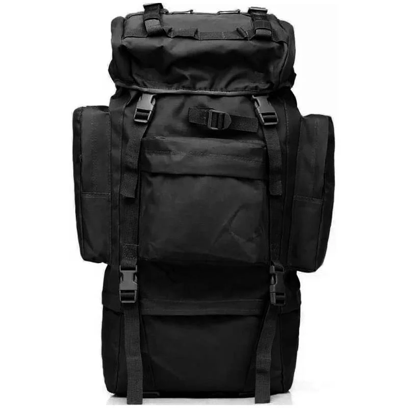 Doublesafe Aluminum Oxford 65L Waterproof Multi-function Outdoor Camping Combat Tactical Rucksack Backpack For Men Bug Out Bag