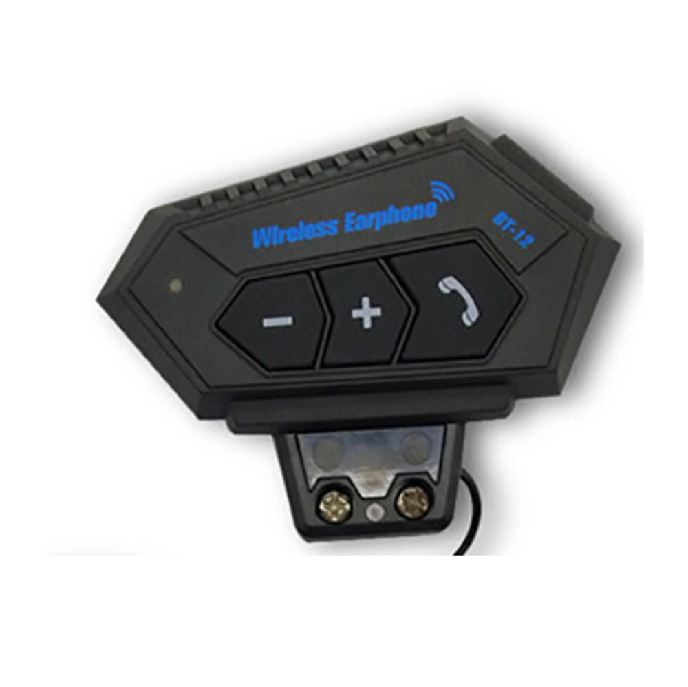 Мотоциклетные водонепроницаемые наушники BT12, BT наушники, беспроводные наушники, гарнитура для шлема с микрофоном