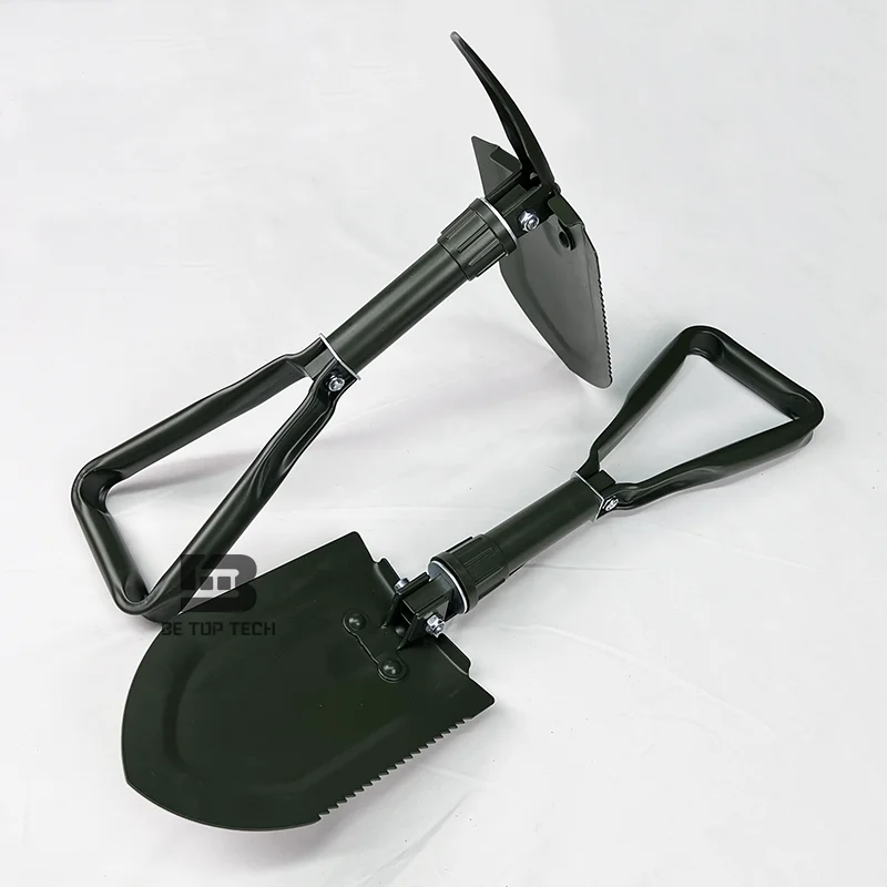 DIY Spade O.D. Green High Carbon Steel Folding Shovels