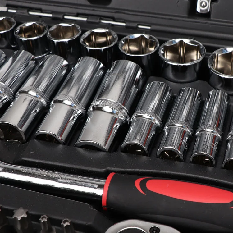 216 Pcs Kit Box Automotive for Car with Tool Spanner Auto 24 Teeth Sets Hand Socket Wrench Set