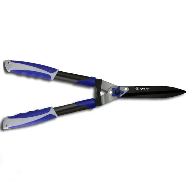 Premium Hedge Shear SK5 Steel Large Wave Shark Mouth  Retractable Aluminum Alloy Rod/Thickend lever comfortable rubber handle