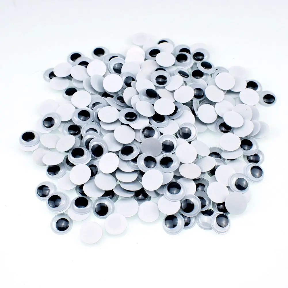 
100pcs Self-adhesive Googly Wiggle Eyes for DIY Scrapbooking Crafts Projects DIY Dolls Accessories Eyes Handmade Toys 