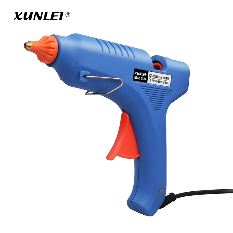 High Quality 60W Glue Gun with Rubber Nozzle Factory Sale for 11mm glue sticks