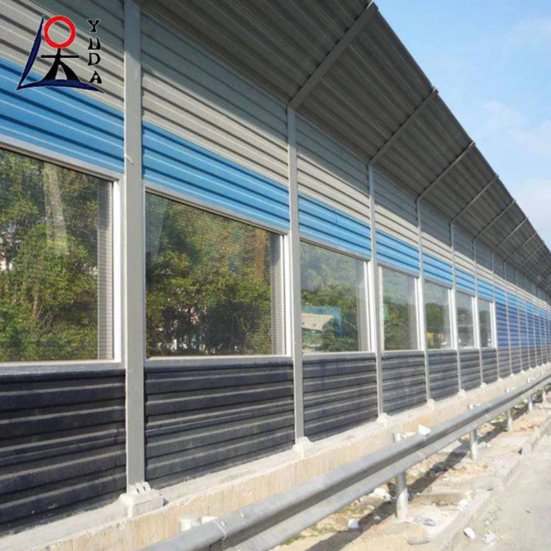 Outdoor transparent acoustic sound proof reduction fences walls sheet anti noise fence panels