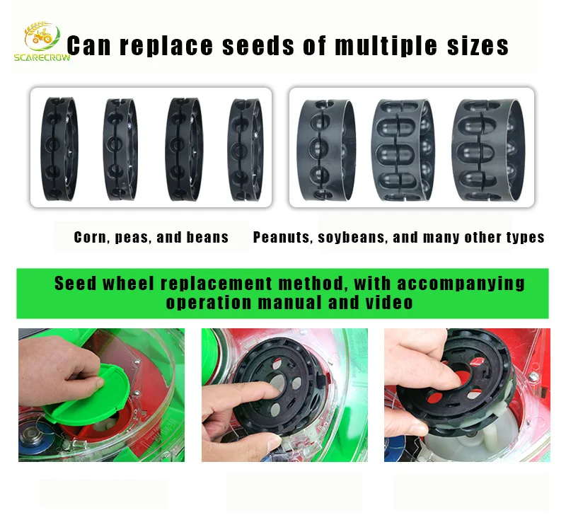Manufacturer wholesale HOT Hand push seeder  manual seeder planting and fertilizing Push Planter for Efficient Seed Planting