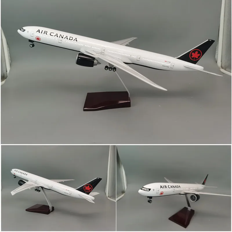 Fancy Toys for Kids Large Scale 1:157 47cm B777 Air Canda Resin Material Boeing 777 Plane Aircraft Models