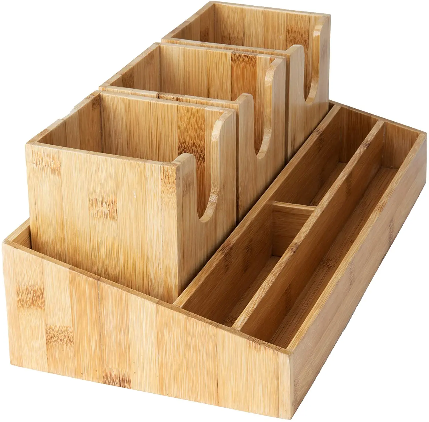 Bamboo Table Top Organizer Counter Table Bamboo Coffee Desk Organizer